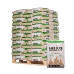 HELIOS Holzpellets ENplus A1 / DINplus – 975 kg Palette (65×15 kg), Heizwert >4,7 kWh/kg, Nadelholz