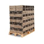 Heizfuxx PiniKay Quadro Holzbriketts Hartholz – 960 kg Palette (96×10 kg), Heizwert ≥4,8 kWh/kg, Vierkant mit Loch – Bild 2