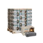 Rekord Braunkohlebriketts – 900 kg Palette (90×10 kg), Heizwert ca. 5,3 kWh/kg, Kamin- & Ofenbriketts