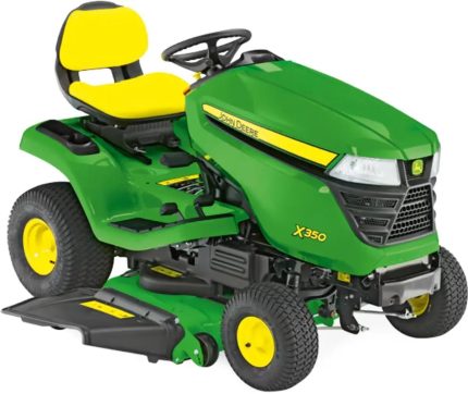 John Deere X350 Rasentraktor ohne Mähwerk, 19,1 PS Kawasaki V-Twin, Hydrostat