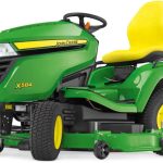 John Deere X584 Rasentraktor mit 137 cm Accel Deep Mähwerk, 22,1 PS Kawasaki Motor, Hydrostat