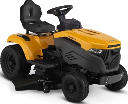 STIGA Tornado 5108 W Rasentraktor, 108 cm Schnittbreite, 18,9 PS V-Twin Motor, Hydrostat, Seitenauswurf, inkl. Mulchkit, Anhängekupplung und Batterieladegerät